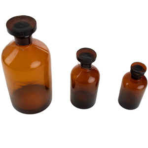 Czech Glass Round Bottle Set 3pc [5 sets/unit]